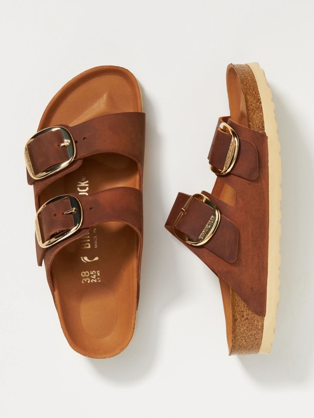 Birkenstock Arizona Big Buckle in Cognac